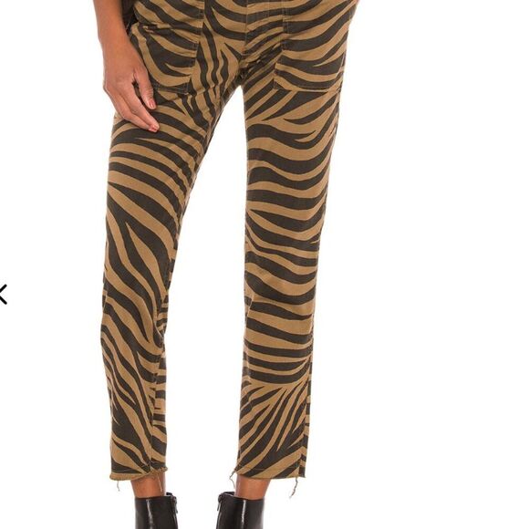 NILI LOTAN Jenna Pants Tiger Print Straight Leg  Low Rise Size 2 or 27 - Picture 12 of 15